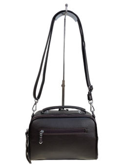 Женская сумка из искусственной кожи и замши, цвет шоколад - Greta фото 2