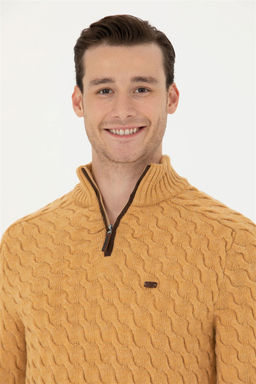 Мужской свитер песочного меланжа Неожиданная скидка в корзине - U.s. polo assn фото 2