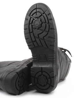 05-9010 BLACK Ботинки зимние мужские (натуральная кожа, искусственная кожа, искусственный мех)