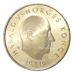 10 крон 2010 года Норвегия  200 лет со дня рождения Оле Булла