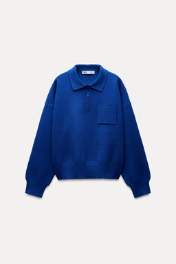POLO NECK SWEATER WITH POCKET - Zara фото 5