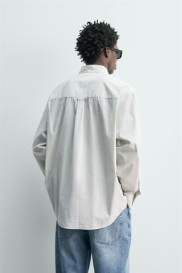 CAMISA POPEL?N CUADROS / Verde agua - Zara фото 3