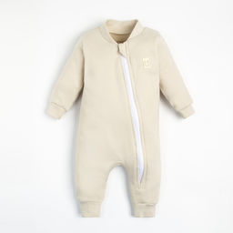Комбинезон на молнии Крошка, Я BASIC LINE, рост 74-80 см, молочный