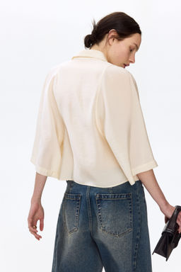 Camisa en mezcla de modal - H&m фото 4