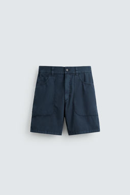 WASHED COTTON BERMUDA SHORTS - Zara фото 47