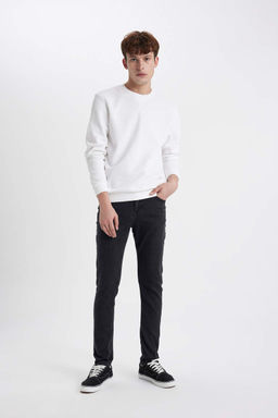 Супероблегающие джинсовые брюки с нормальной талией и очень узкими штанинами - Defacto фото 3