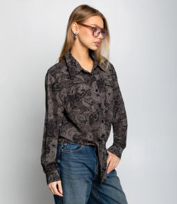Блуза #КТ2580 (1), графит - Dommod фото 2