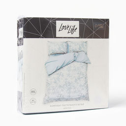 Постельное бельё LoveLife 2сп Winter 175х215см,200х240см,50х70см-2шт, жатка, 100% п/э, 100гр/м2  фото 5
