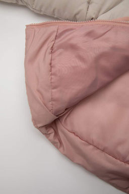 Пальто с капюшоном для маленьких девочек - Defacto фото 4