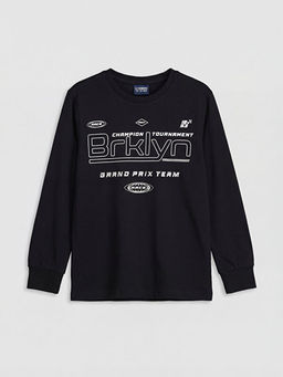 Bask?l? Erkek ?ocuk Pijama Tak?m