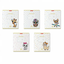 Цена за 10 шт. Тетрадь школьная ученическая ErichKrause Веселые зверята, 12 листов, клетка (в плёнке по 10 шт.)_MIX-PACK фото 2