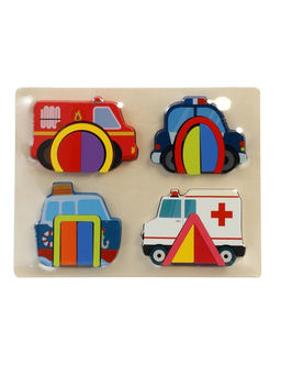 Головоломка рамка - вкладыш «Транспорт», 16 деталей