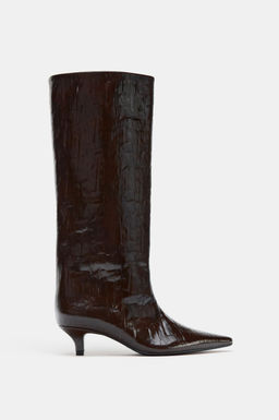 KITTEN HEEL BOOTS - Zara фото 8
