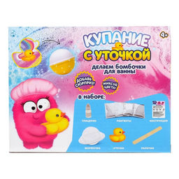 Набор для опытов Купание с уточкой, бомбочки для ванны - Эврики фото 4
