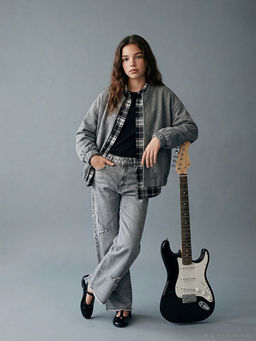 Wideleg K?z ?ocuk Jean Pantolon