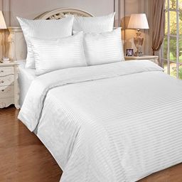 Пододеяльник HoReCa 177х217, страйп-сатин, 100% хлопок, пл. 125 гр./кв. м., Серо-голубой страйп ОП - Традиция фото 5