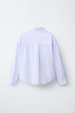 PACK CAMISA RAYAS Y CAMISETA RIB BORDADA / Azul - Zara фото 4