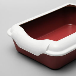 Туалет с бортом Бэлла, 37 х 27 х 11,5 см, красный - Пижон фото 3