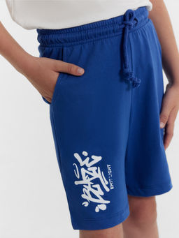 Шорты для мальчиков синие с печатью - Mark formelle фото 6