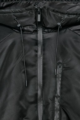 WATER-REPELLENT WINDPROOF PUFFER JACKET WITH HOODIE - Zara фото 7