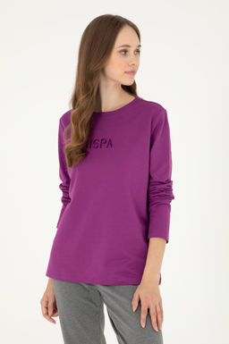 Женский фиолетовый свитшот Неожиданная скидка в корзине