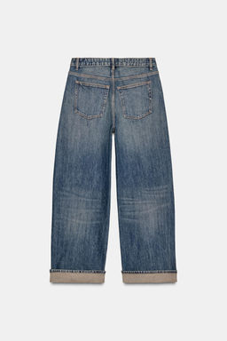 JEANS TRF BAGGY FOLDED  TIRO MEDIO / Azul - Zara фото 8