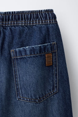 BAGGY JEANS WITH LABEL - Zara фото 4