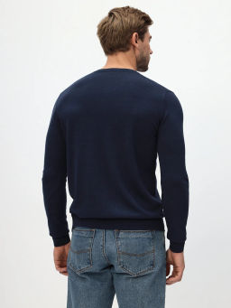 Джемпер мужской GREG G124-CT 125278 (т. джинс)  фото 4