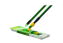 Швабра с телескопической рукояткой прорезин. 130 см, арт. ЕКВ024