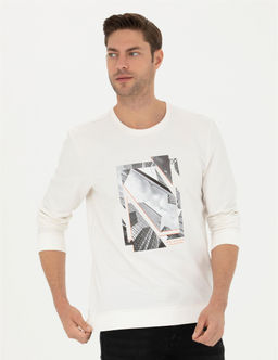 Ekru Regular Fit Sweatshirt - Pierre cardin фото 3