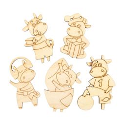 Заготовка для декорирования Mr. Carving ВД-909 Мини-набор Бычки фанера 0.3 см СК/Распродажа