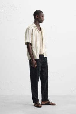 STRIPED TEXTURED SHIRT - Zara фото 12