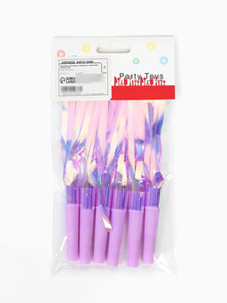 Цена за 3 шт. Карнавальный язычок "Твой день" сиреневый, набор 5 штук + 1 в подарок