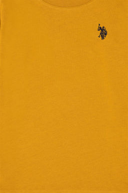 Базовый свитшот горчичного цвета для мальчика - U.s. polo assn фото 3