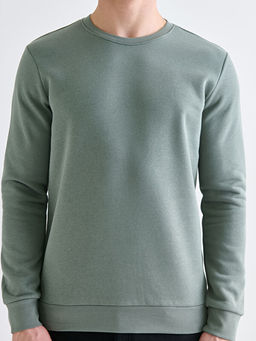 Bisiklet Yaka Erkek Sweatshirt