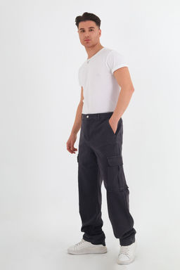 TRENDYOL MAN Siyah Kargo Cepli Gabardin Baggy/Bol Kesim %100 Pamuklu Rahat Pantolon TMNSS24PL00021 - Trendyolmilla фото 18