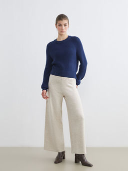 Beli Lastikli Geni? Pa?a Kad?n Triko Pantolon