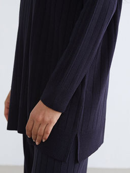 Bal?k?? Yaka Kad?n Triko Tunik