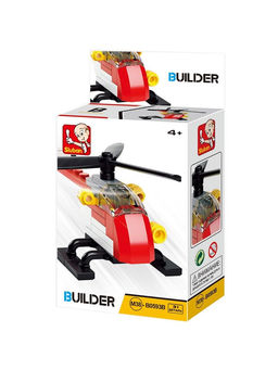 Конструктор SLUBAN 31 дет. "BUILDER. Пожарный вертолет" (М38-В0593B) в коробке