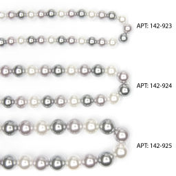 Бусины круглые на нитке 6 мм (SF-8068) жемчуг микс №2 - Больше подарков фото 2