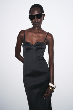 ZW COLLECTION MULTI-POSITION SATIN DRESS - Zara фото 10