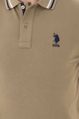 Футболка мужская U.S. Polo Assn хаки хлопок  фото 14