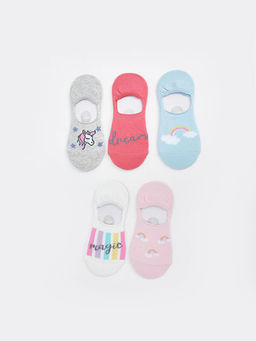 Desenli K?z ?ocuk Babet ?orap 5li