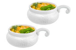 Набор 2 жюльенниц - кокотниц 300 мл 14*10,5*5,5 см Кружево - Elan gallery фото 10