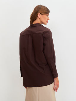 Блузка женская дл. рук. KATHARINA KROSS KK-B-007T-шоколад фото 5