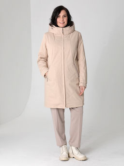 25119 Плащ утепл. св.бежевый - Dizzyway фото 2