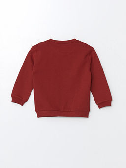 Bisiklet Yaka Uzun Kollu Bask?l? Erkek Bebek Sweatshirt ve E?ofman Alt 2li Tak?m - Waikiki фото 3
