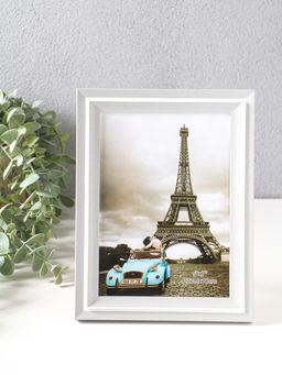 Фоторамка для фото 13×18 см «Остин», пластик, бело-серый, 21.5×16.5×1.5 см