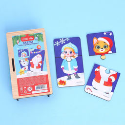 Пазлы Новогодняя кутерьма - Лесная мастерская фото 2