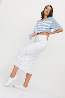 ЗЛАТА Юбка И 017/белый